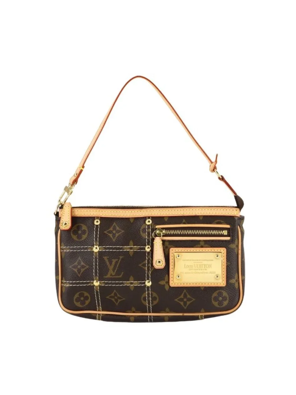 Louis Vuitton Monogram Rivet Pochette Soir Pouch